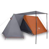 Vidaxl Tent 3 Person étanche gris et orange