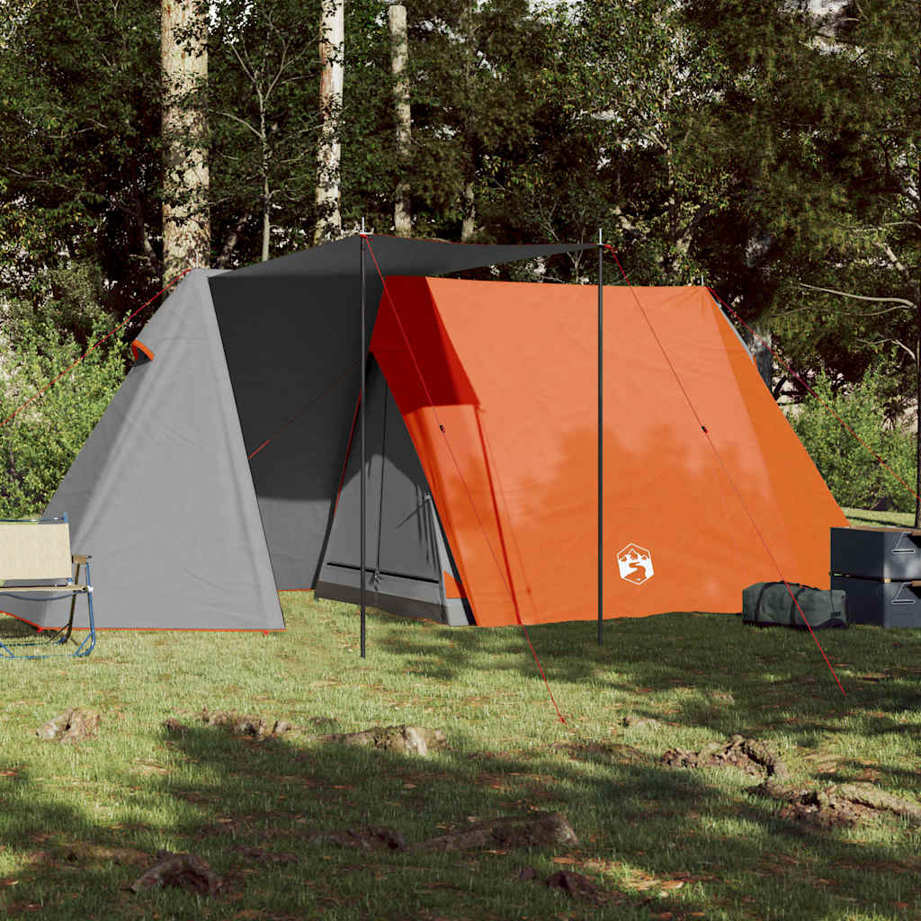 Vidaxl Tent 3-person waterproof gray and orange