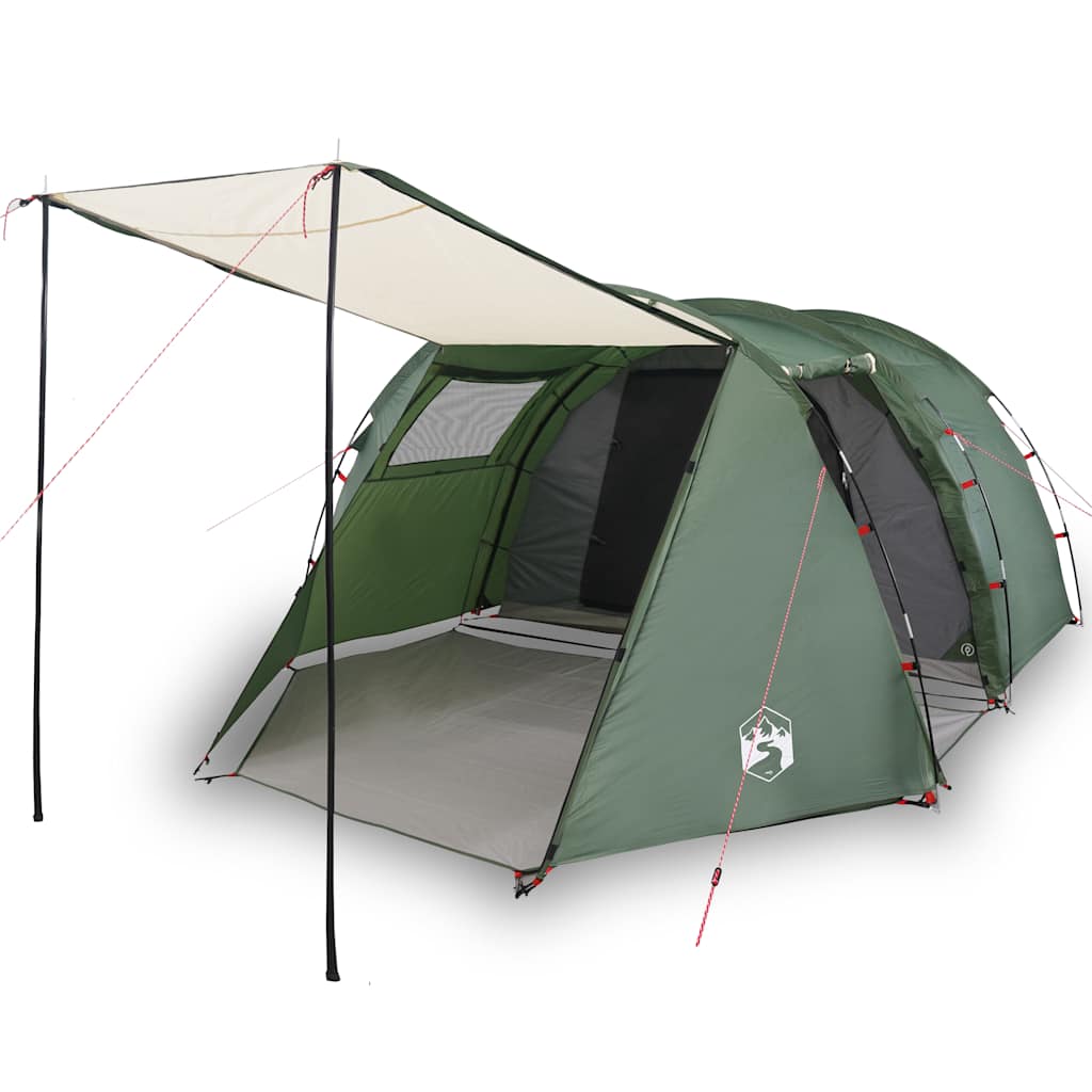 Vidaxl Tunnel Tent Green impermeabile per 4 persone