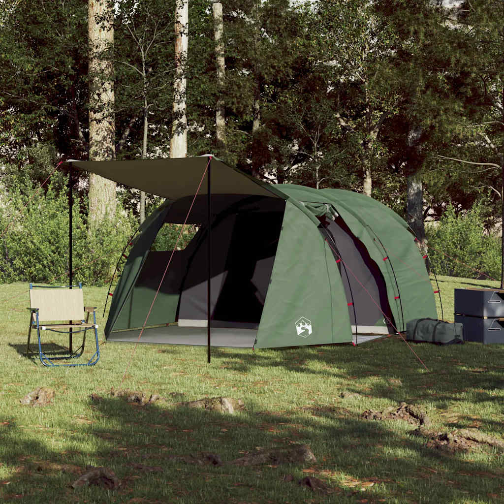 Vidaxl Tunnel tent 4-person Waterproof Green