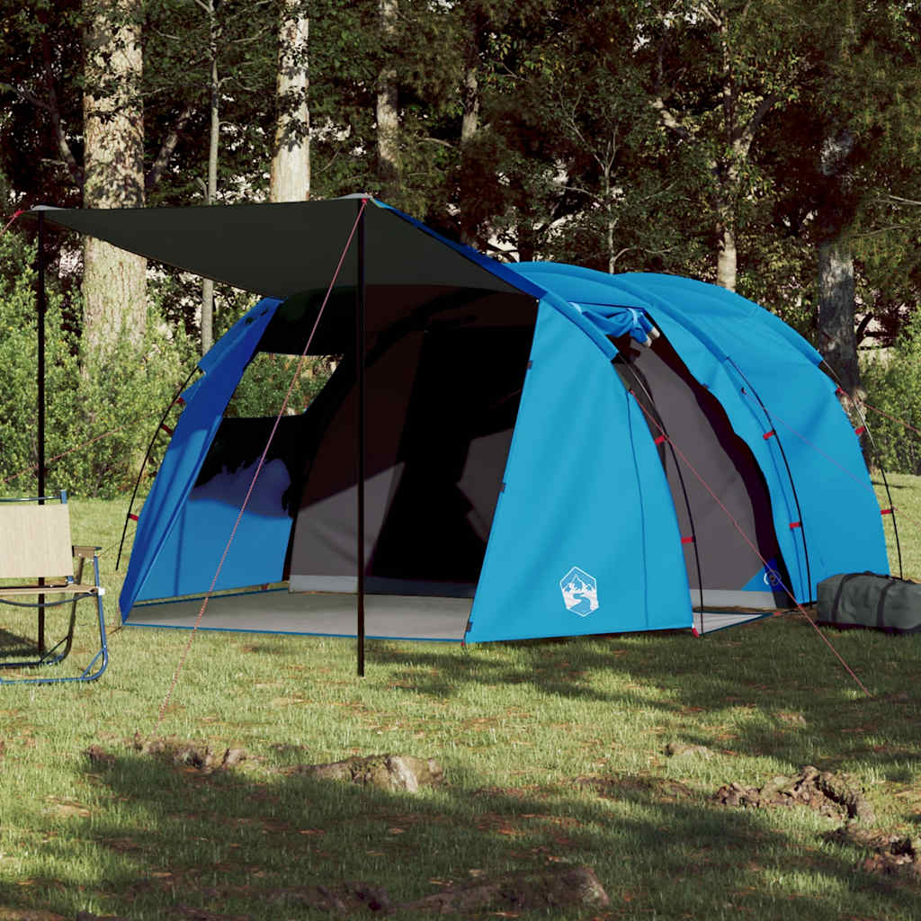 Vidaxl Tunnel tent 4-person waterproof blue