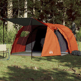 Vidaxl Tunnel tent 4-person waterproof gray and orange