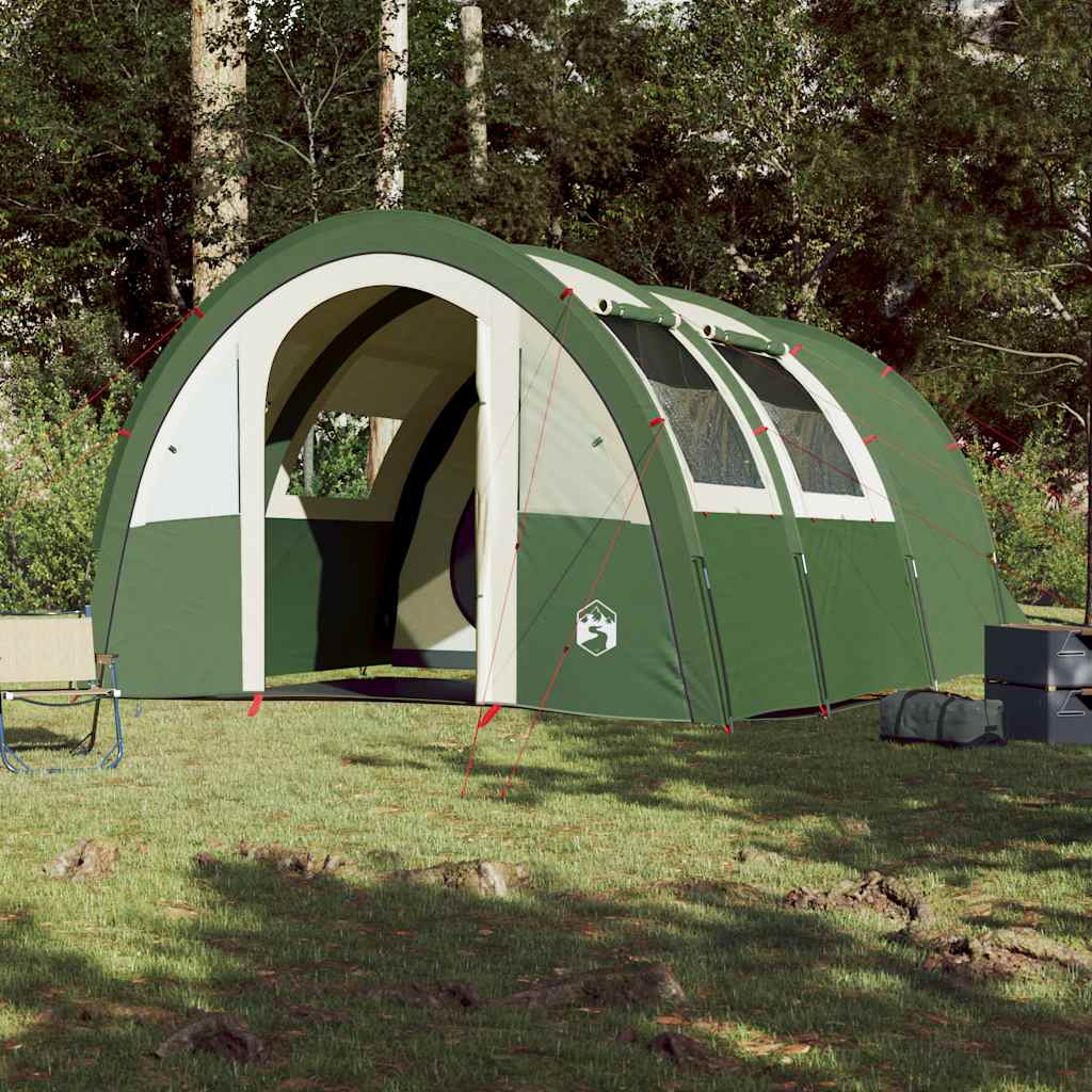 Vidaxl Tunnel Tent à 4 personnes étanche verte