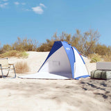 Vidaxl Beach Tent 268x223x125 cm 185T Polyester azure bleu