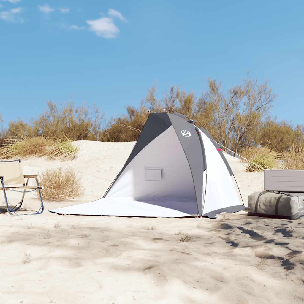 Vidaxl Beach Tent 268X223X125 CM 185T poliestrowy szarość