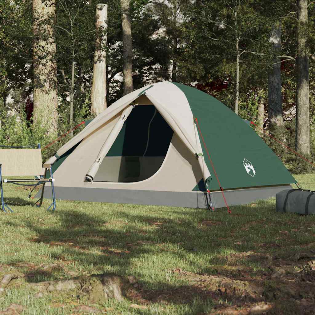 Vidaxl Dome Stan 3-Person Waterproof Green