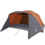 Vidaxl family with Luifel 6-person waterproof gray and orange