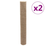 Vidaxl Juta Rolls 2 st 200 g m² 1x50 m 100% juta