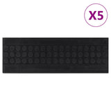 Vidaxl Stair Mats 5 St 25x75 cm gummi