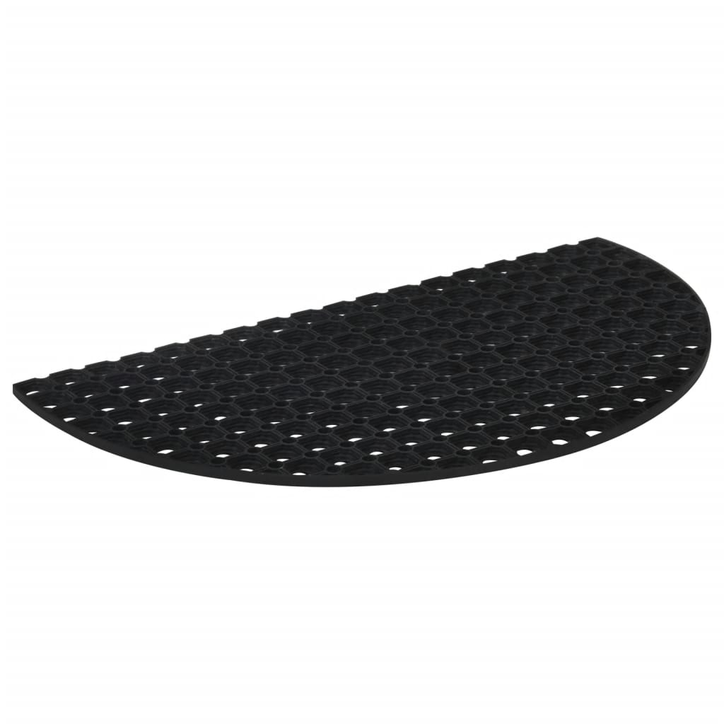 Vidaxl Doormat Half -round 45x75 cm rubber