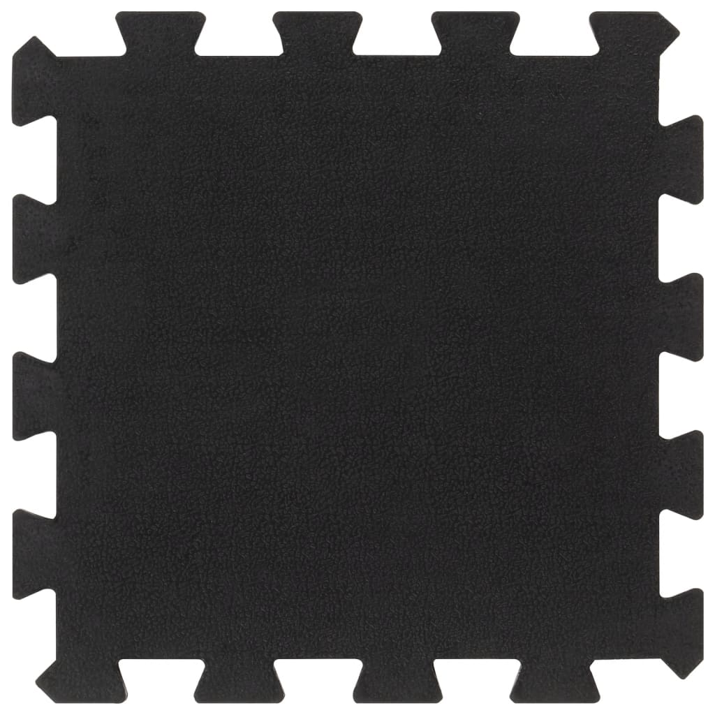 Vidaxl Tiles de goma 4 pcs 16 mm 30x30 cm Negro