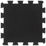 Vidaxl Tiles de goma 4 pcs 16 mm 30x30 cm Negro