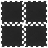 Vidaxl rubber tiles 4 pcs 16 mm 30x30 cm Black