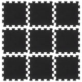 Vidaxl rubber tiles 9 st 16 mm 30x30 cm black