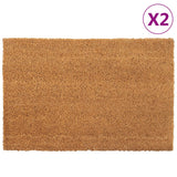 Vidaxl Doormaty 2 szt. 40x60 cm Tufted Fibre Fibre Natural