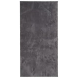 Tapis vidaxl Huarte Low -Pile Soft Soft Lavable 100x200 cm anthracite