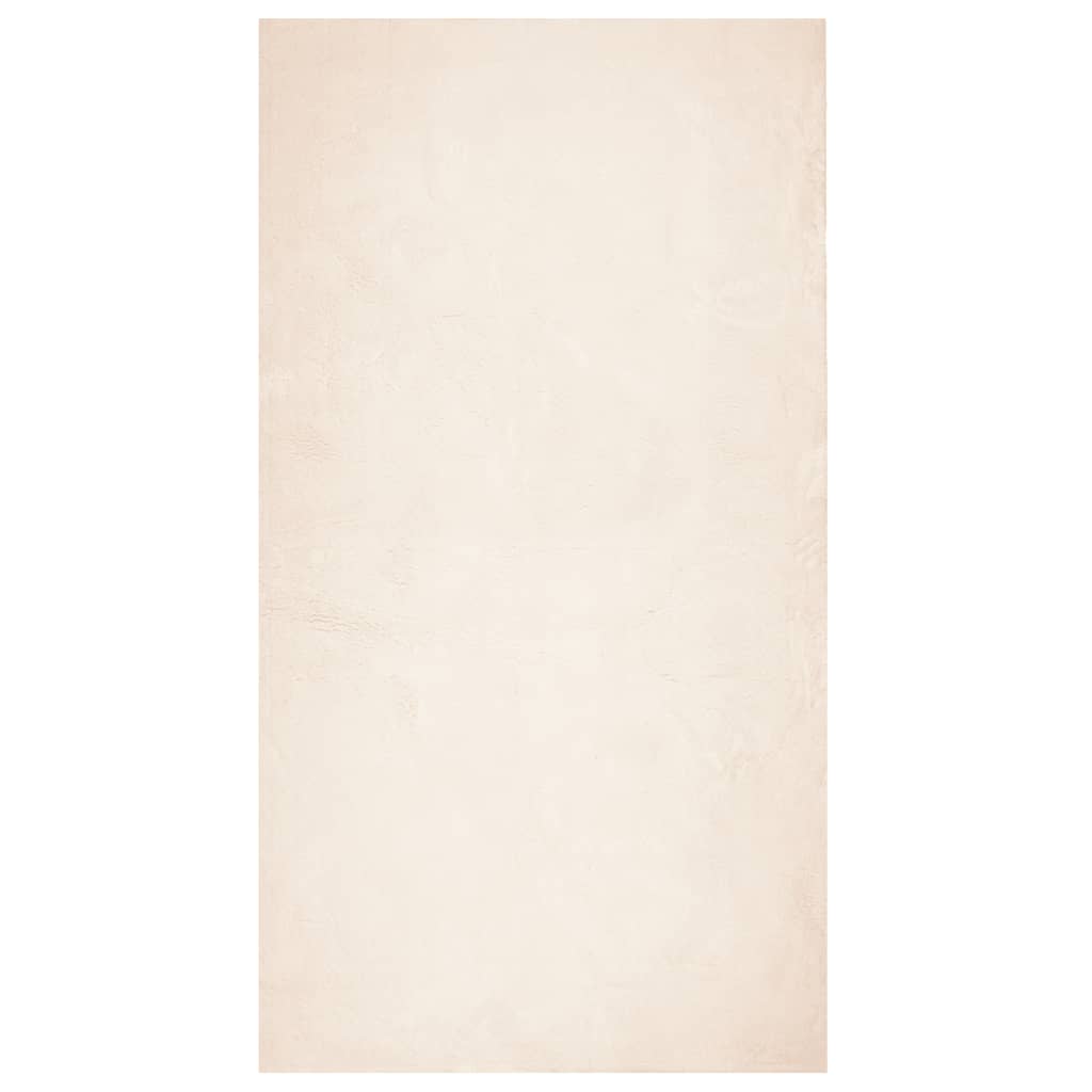 VidaXL Vloerkleed HUARTE laagpolig zacht wasbaar 60x110 cm beige