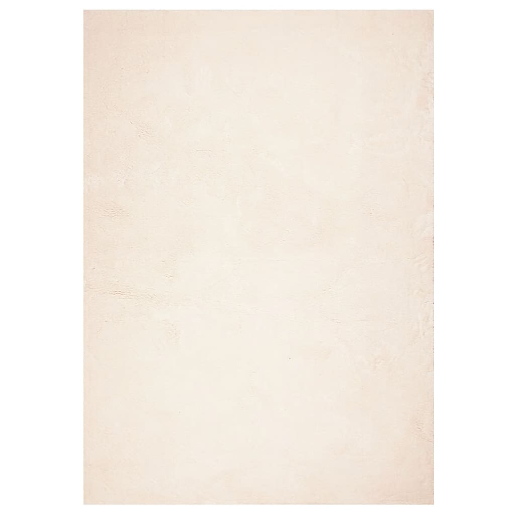 Tapis vidaxl Huarte Low-Pole Soft Soft Lavable 120x170 cm beige