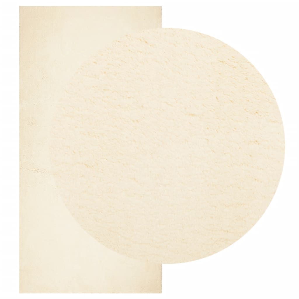 Vidaxl rug Huarte low -pile soft washable 100x200 cm cream