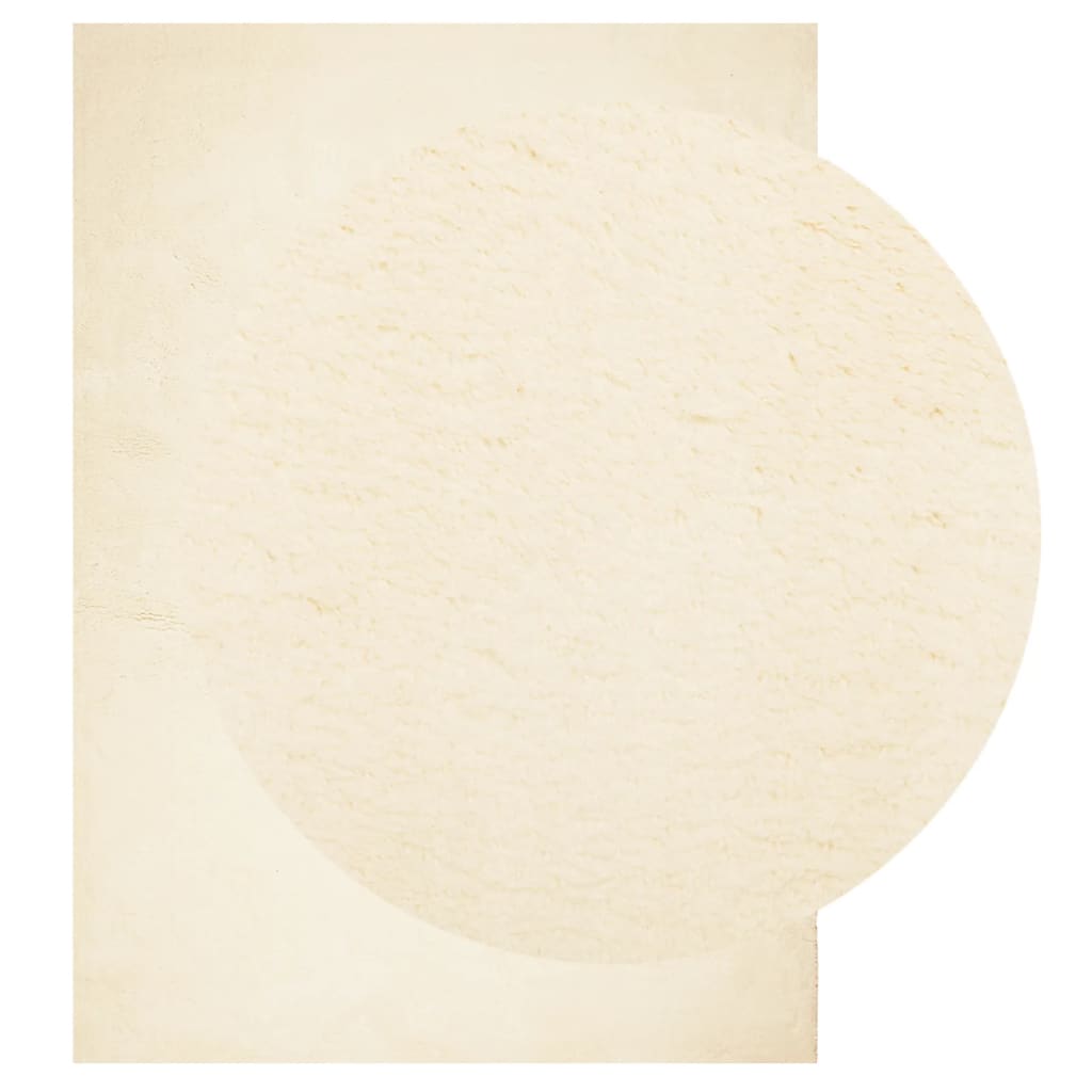 Vidaxl rug Huarte low -pole soft washable 240x340 cm cream