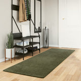 Vidaxl rug Huarte low -pole soft washable 80x250 cm forest green