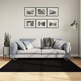 Vidaxl RUG HUARTE BAJA POLA Softable Softable 160x160 cm Negro