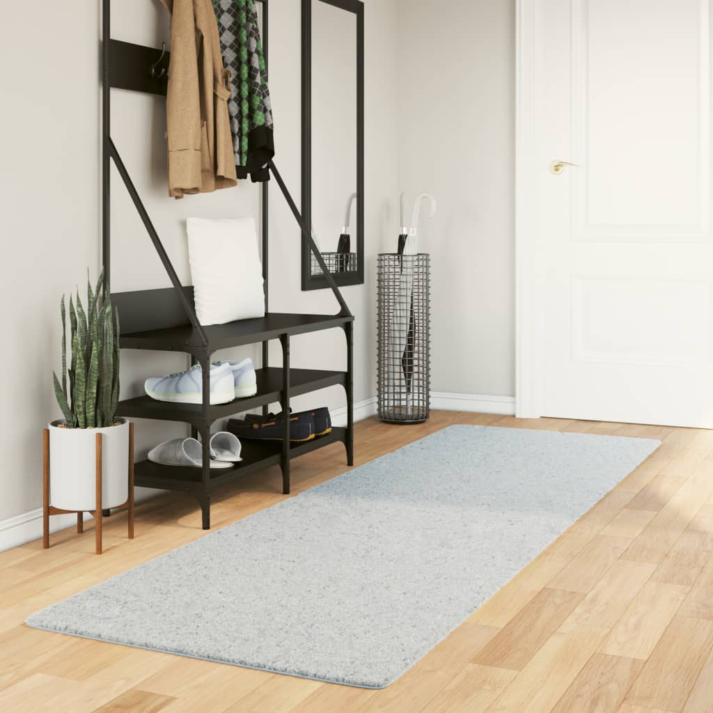 Vidaxl Rug Huarte Low -pole Soft omyvatelné 80x250 cm modrá