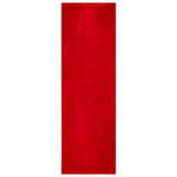 Tapis Vidaxl Huarte Low-Pole Soft Soft Washable 80x250 cm rouge