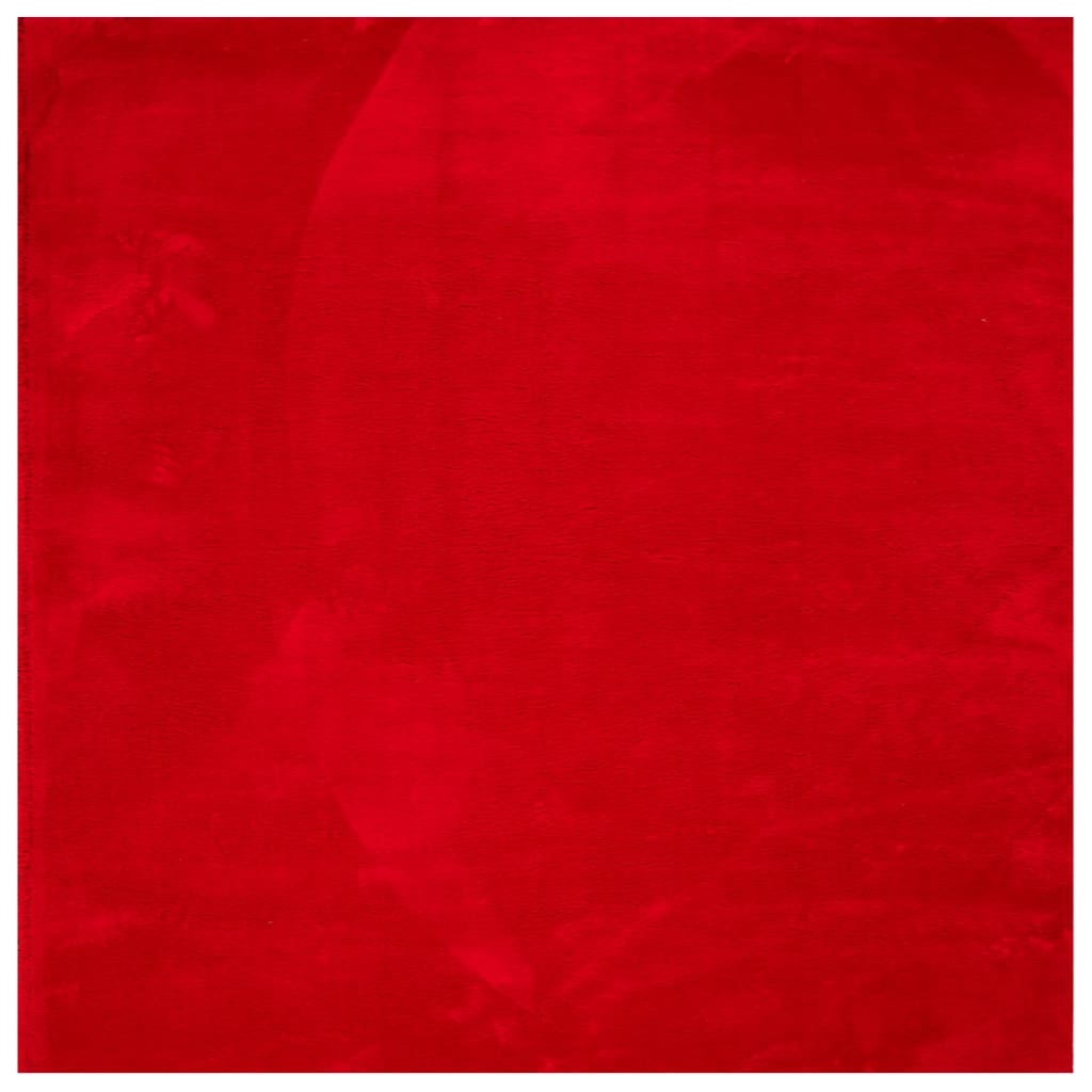 Vidaxl rug Huarte low -pole soft washable 200x200 cm red