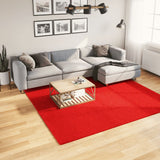 VidaXL Vloerkleed HUARTE laagpolig zacht wasbaar 240x240 cm rood