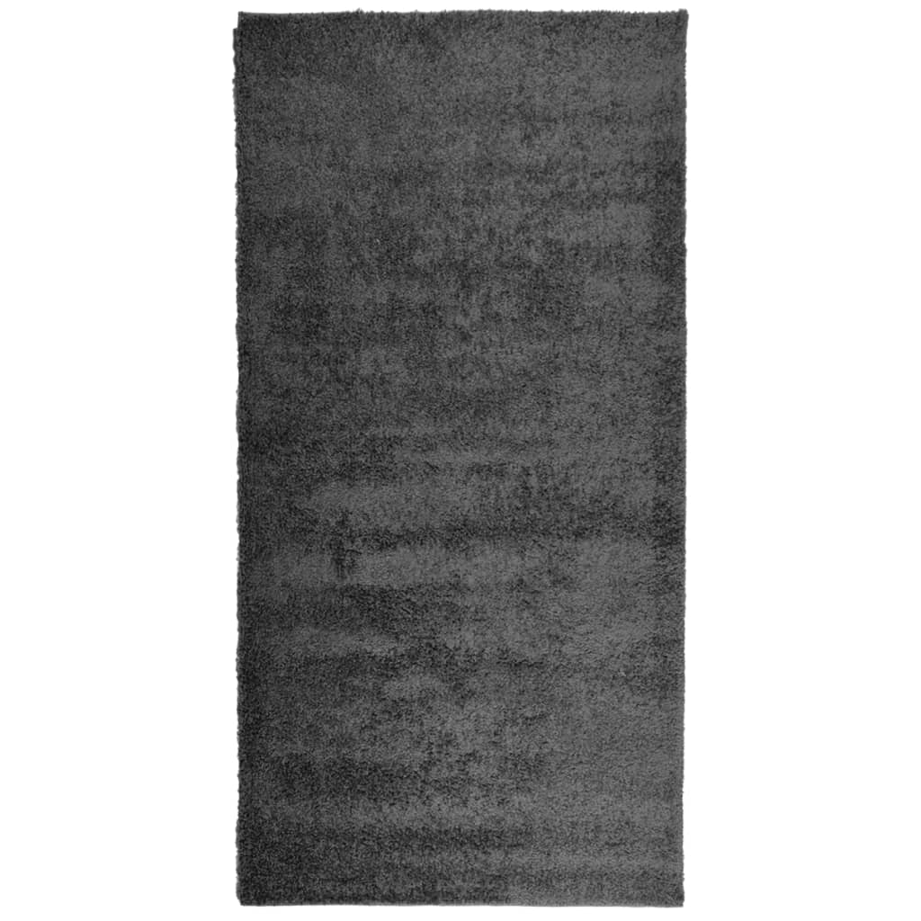 Vidaxl Rug Pamplona Shaggy Vysoce pól 100x200 cm Antracite