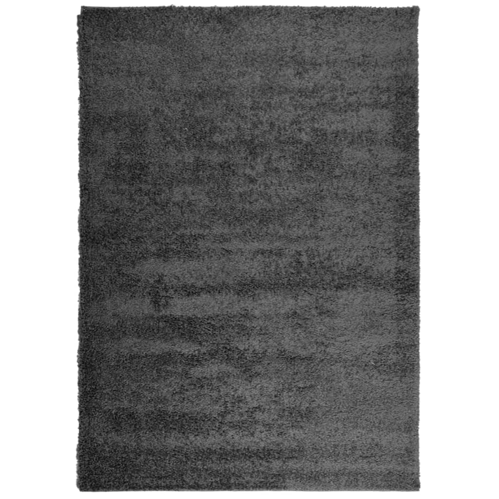 Vidaxl Rug Pamplona Shaggy Meget bunke 120x170 cm Anthracite