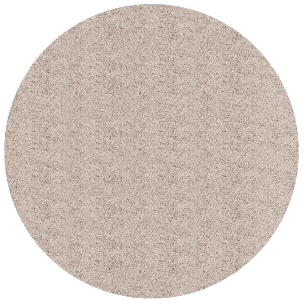 Vidaxl Rug Pamplona Shaggy Vysoce moderní Ø 80 cm beige