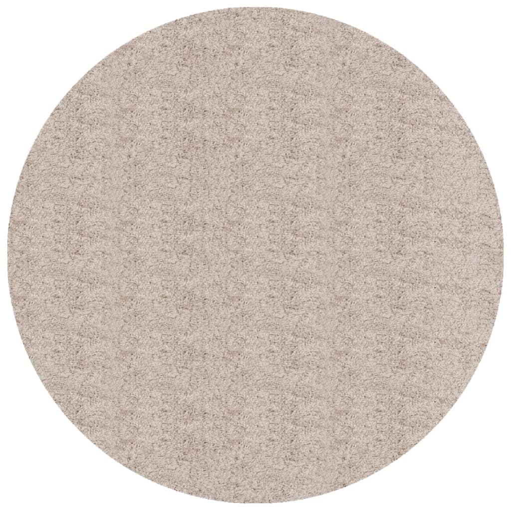 Vidaxl Rug Pamplona Shaggy Vysoce moderní Ø 200 cm beige