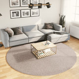 Vidaxl Rug Pamplona Shaggy Vysoce moderní Ø 240 cm beige