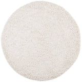 Vidaxl rug Paramploa Shampgy héich modern Ø 200 cm Crème Faarf