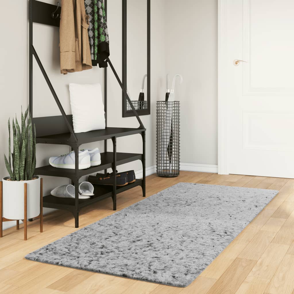 VIDAXL RUAM PAMPLONA SHAGGY Grigio 80X200 CM ALTAMENTE moderno