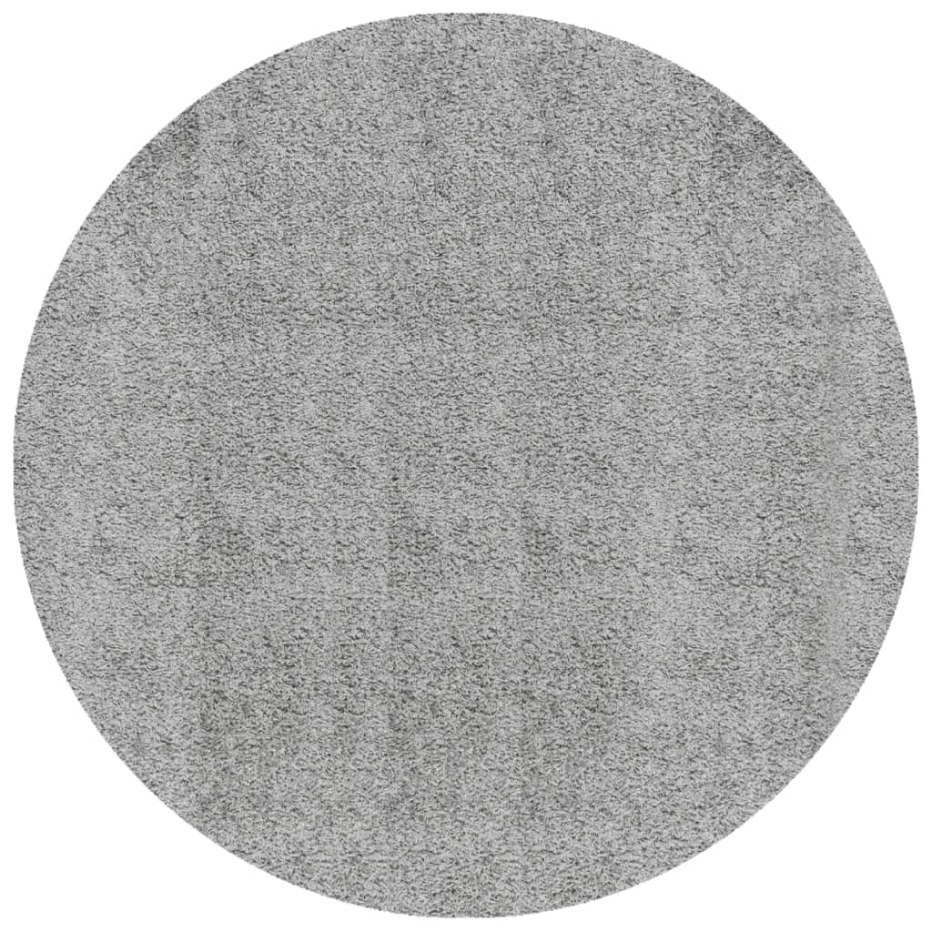 Vidaxl tapis Pampelune Shaggy très moderne Ø 120 cm gris