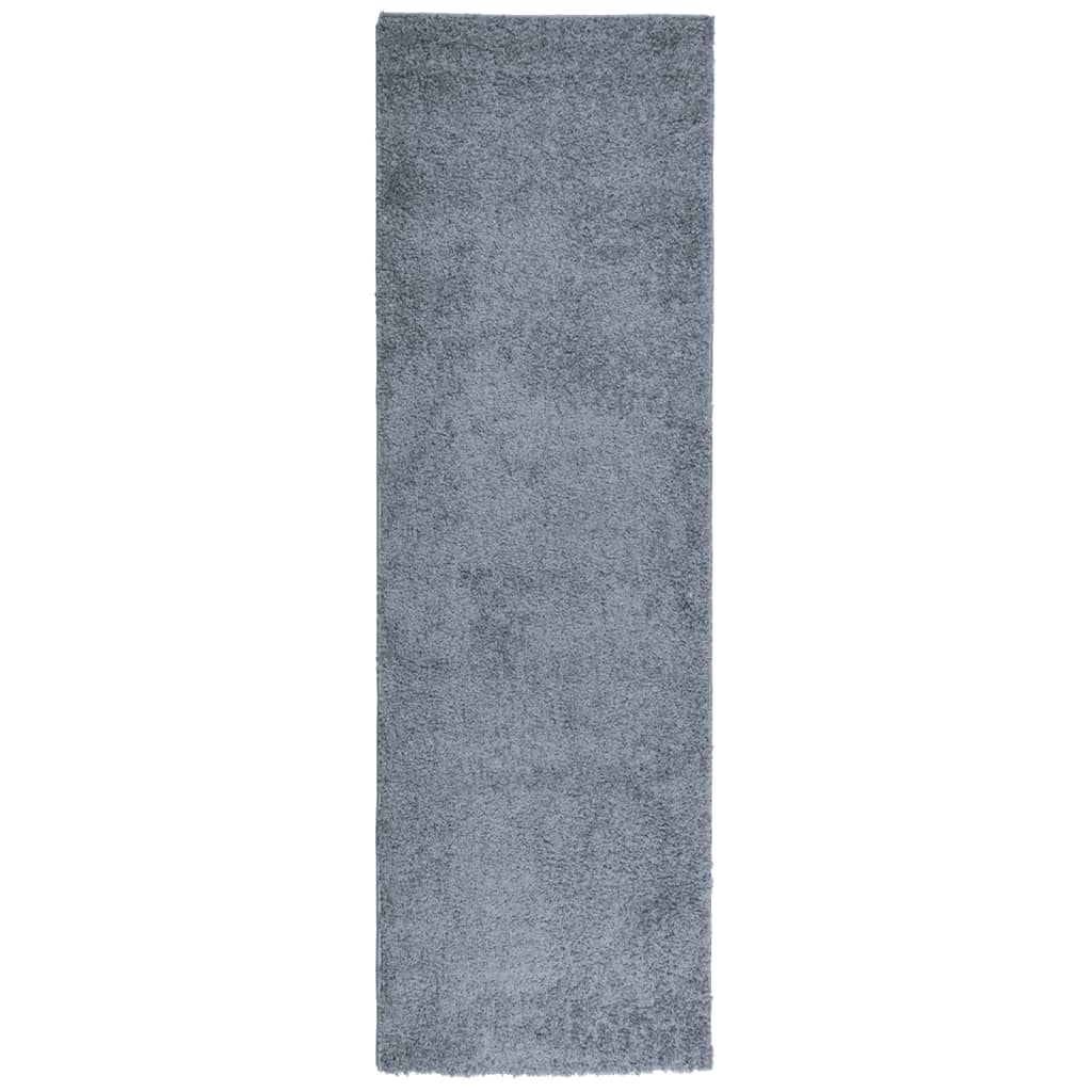 Alfombra Vidaxl Pamplona Shaggy altamente moderna 80x250 cm azul