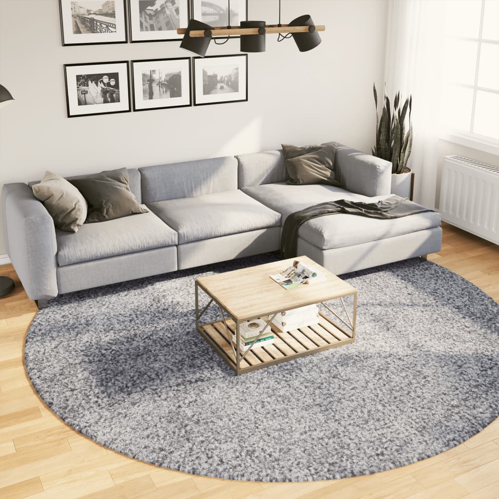 Vidaxl Rug Pamplona Shaggy meget moderne Ø 280 cm blå