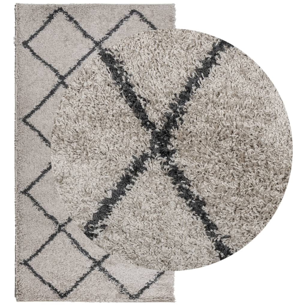 Vidaxl rug Pamplona Shaggy Highly Pole 80x150 cm Beige Anthracite