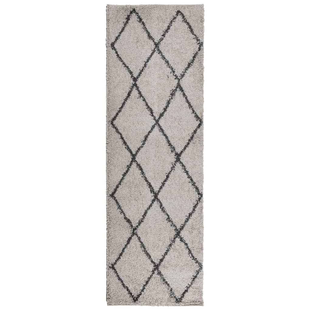 Vidaxl rug Paremplona Shamgy héich Pole 80x250 cm Antige Anthracit