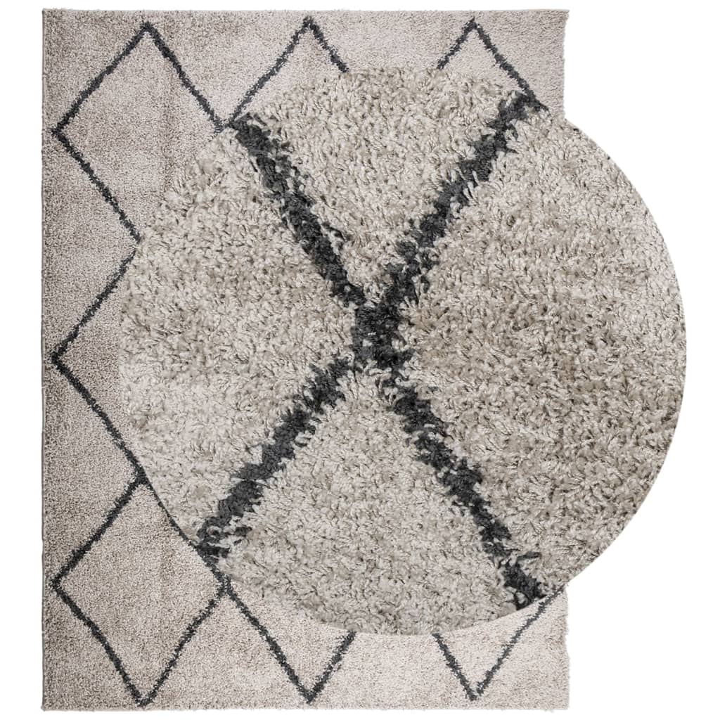 Vidaxl Rug Pamplona Shaggy meget pol 300x400 cm beige antracit