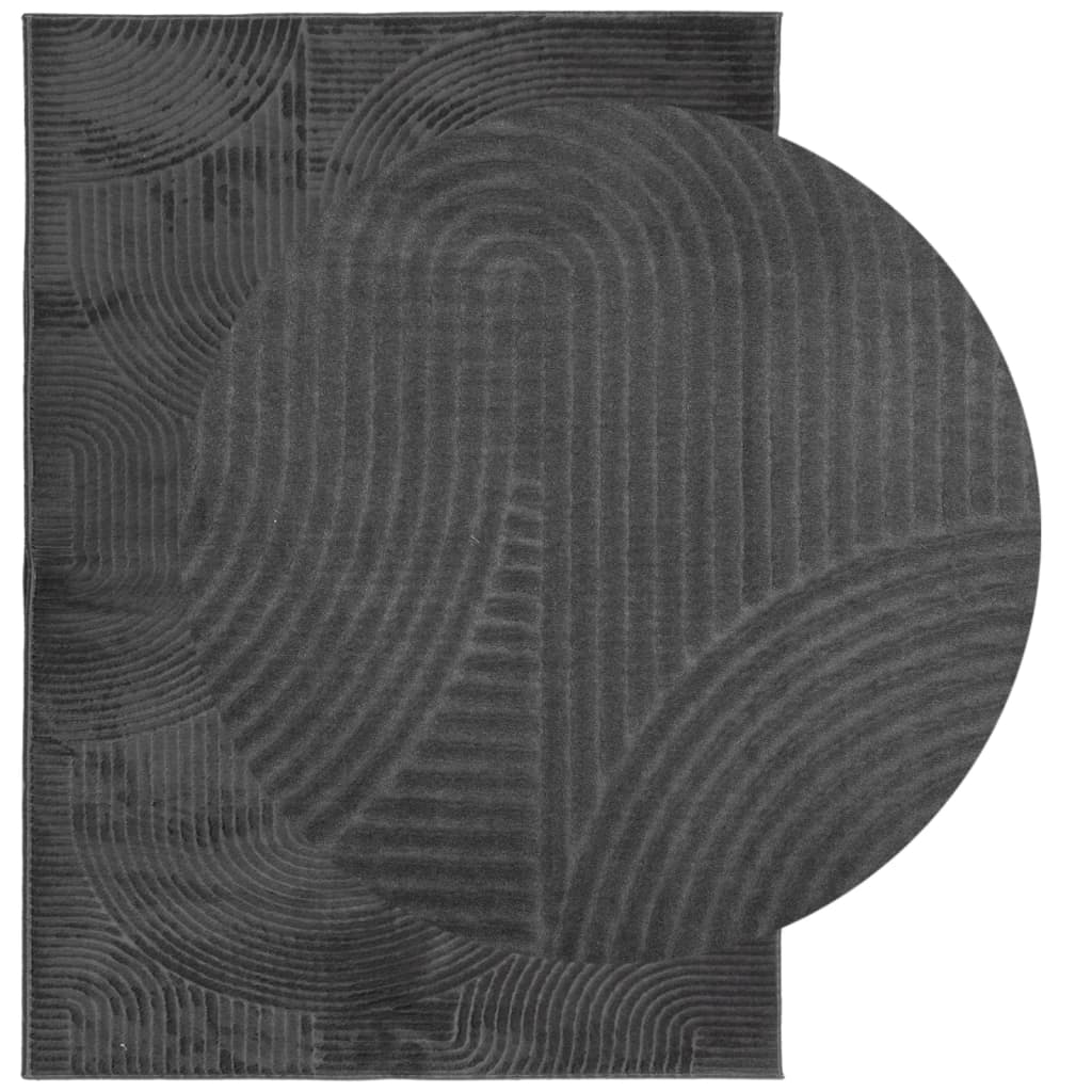 Vidaxl Rug Iza Low -Pile Scandinavian 240x340 cm Anthracite