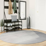 RUG VIDAXL IZA Escandinavo de poca baja Ø 200 cm de gris