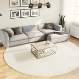 Vidaxl koberec oviedo low -pile Ø 280 cm beige