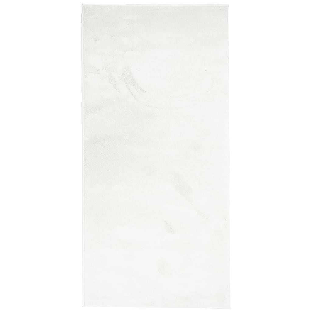 Vidaxl rug Oviedo Low -pile 100x200 cm cream -colored