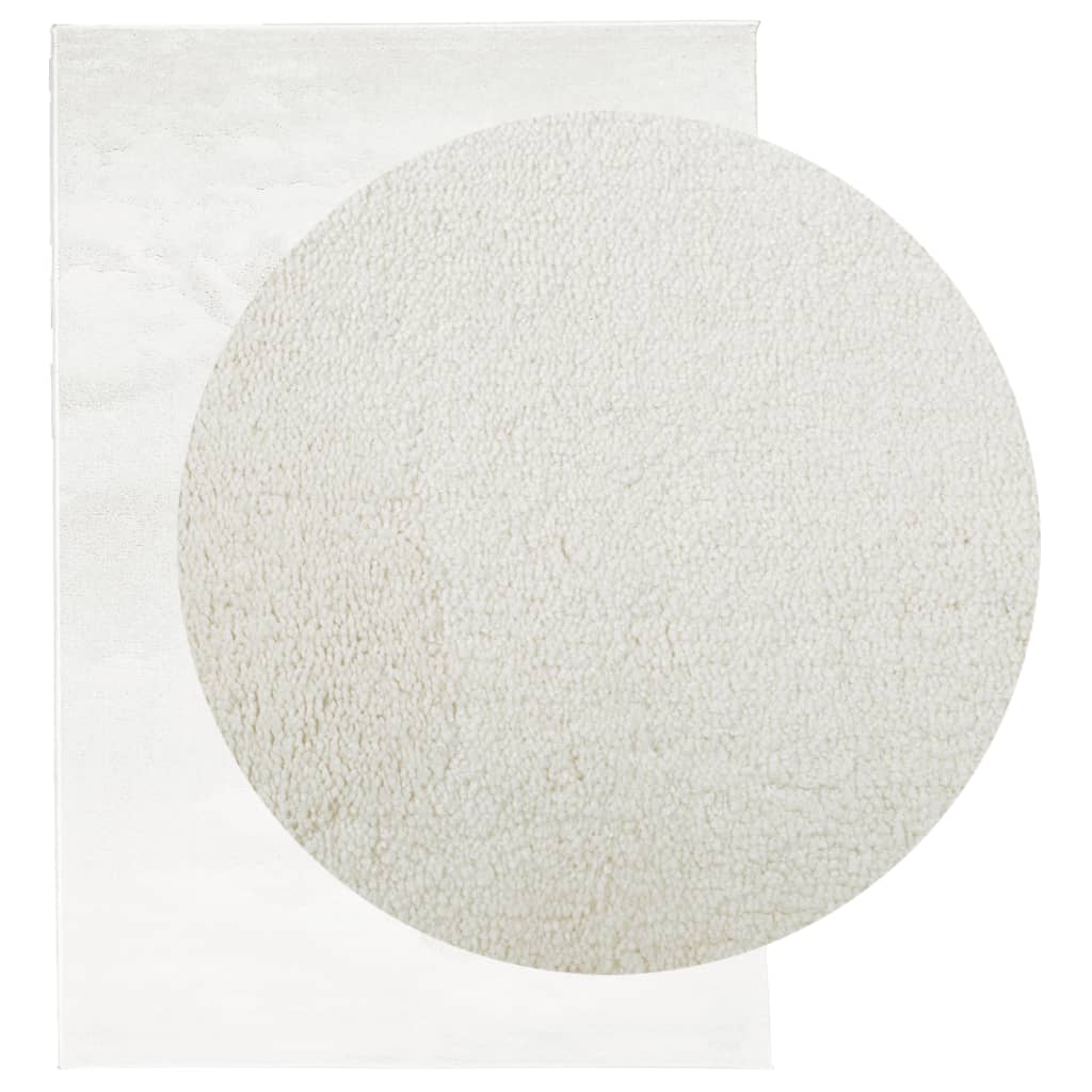 Tapis Vidaxl Oviedo Low -Pile 200x280 cm Crème-Colored