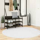 Vidaxl Rug Oviedo Low -Pile Ø 160 cm Gray