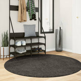 VidaXL rug Istan All -pile glossy Ø 160 cm anthracite -colored